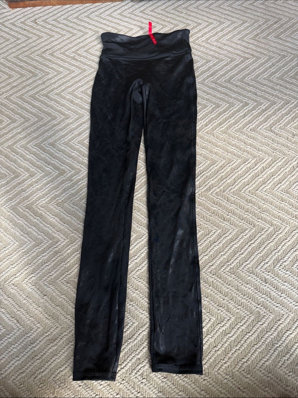 Spanx XS faux leather camo leggings